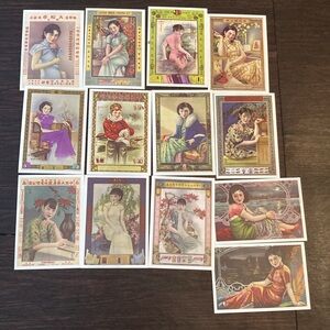 Shanghai Lady Postcards -set of 13